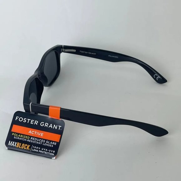 SG00737 Fashion MaxBlock Sunglasses for Men, Squaroval Active Polarized, Black - Picture 4 of 6